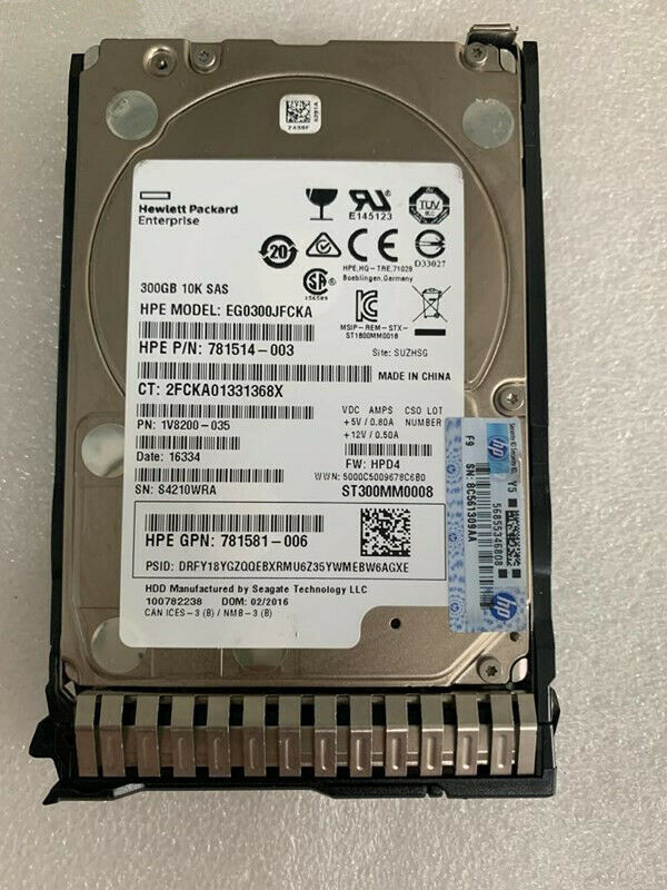 HPE 300GB 10K RPM 2.5