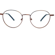 Zenni Eyeglasses Frames 3210415 Bronze Full Rim Round H17136