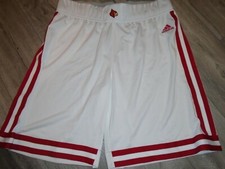 Louisville Cardinals Basketball 18/19 White Throwback Adidas Game Shorts XL + 2