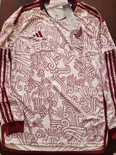Adidas Mexico L/S Jersey Seleccion Mexicana Mundial Qatar 2022 Jersey Aeroready