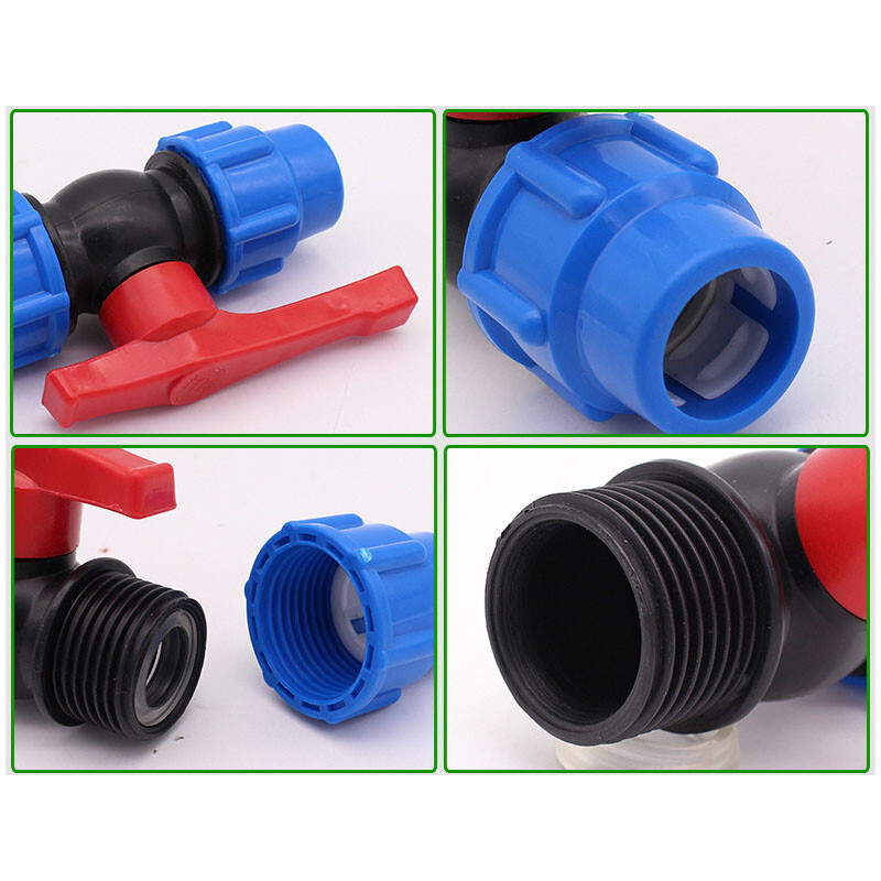 Stop Tap Valve InLine Ball Valve Water Pipe Quick Connect Faucet 20mm