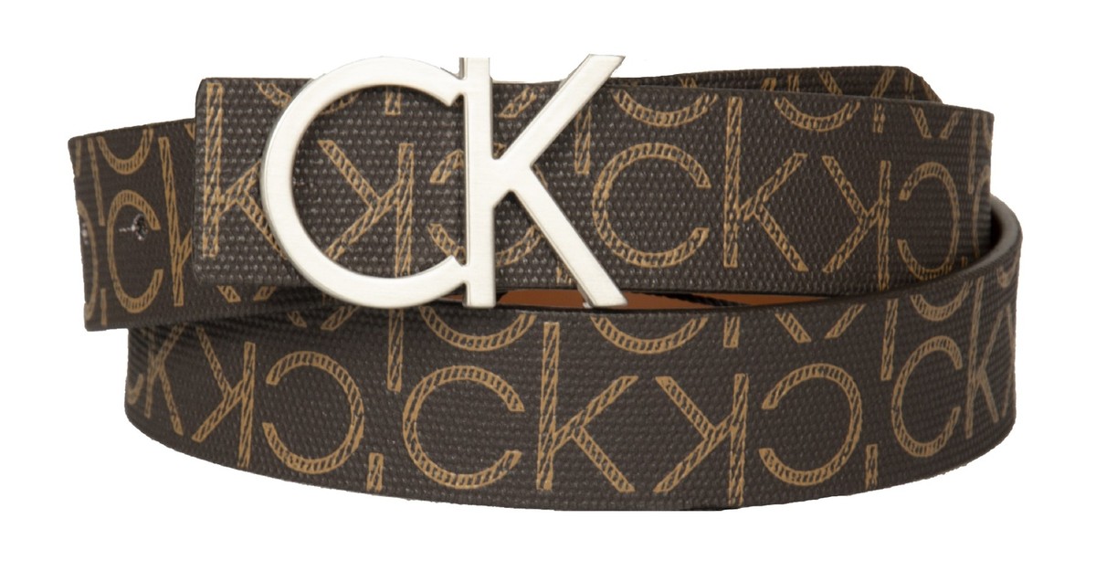 Cintura donna CK CALVIN KLEIN doppia faccia reversibile alta cm