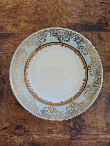 Tirschenreuth Bavaria Hansel cup, saucer, and 7.5" Dessert Plate Gold Trimmed - Picture 5 of 14