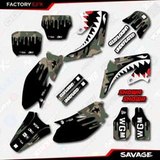 Woodland Savage Camo Racing Graphics Kit fits Honda Cr125 Cr250 02-07 CR 125 250