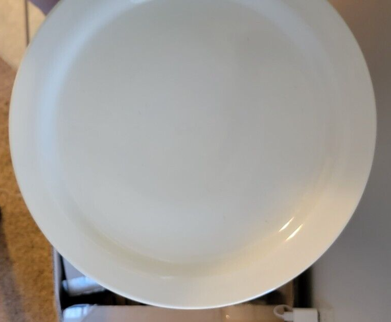 12" Round Serving Platter White eBay