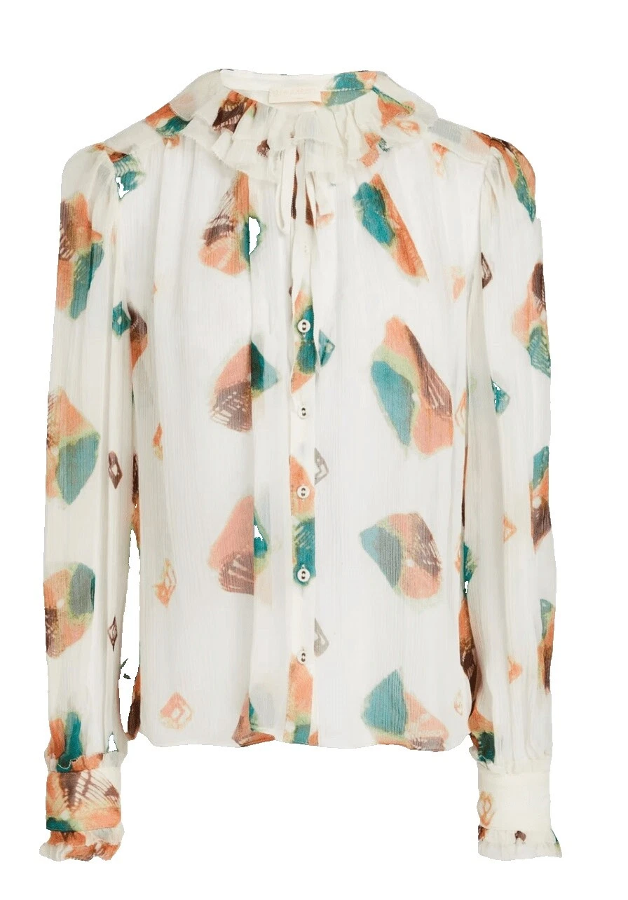 Silk Ruffle Tops for Women