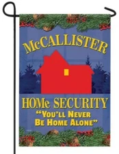 Home Alone Christmas Garden Flag, Christmas Movie Garden Flag Decor 18" X 12.5"