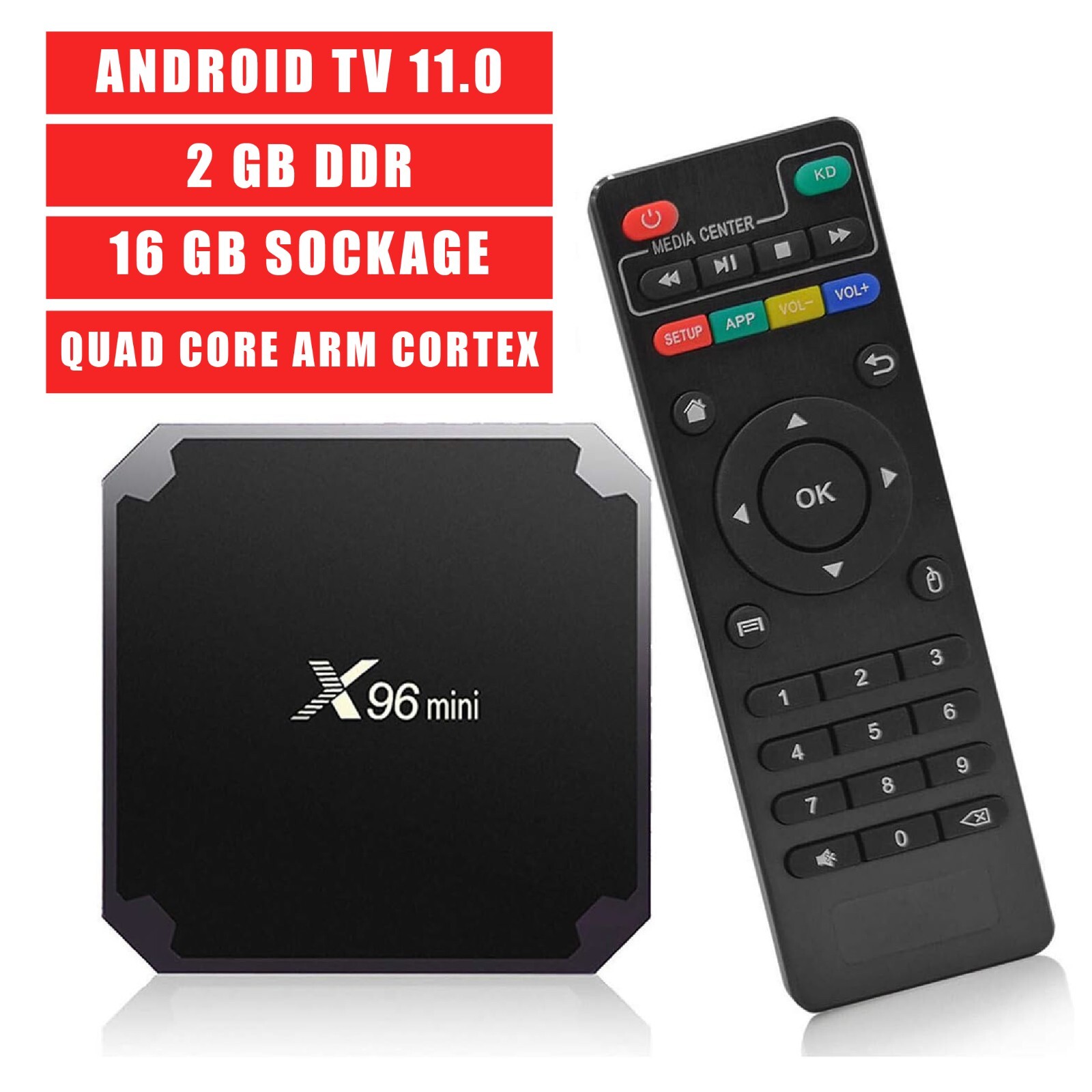 Lecteur X96 Mini Android 11 pour Rendre une Télévision Connectée