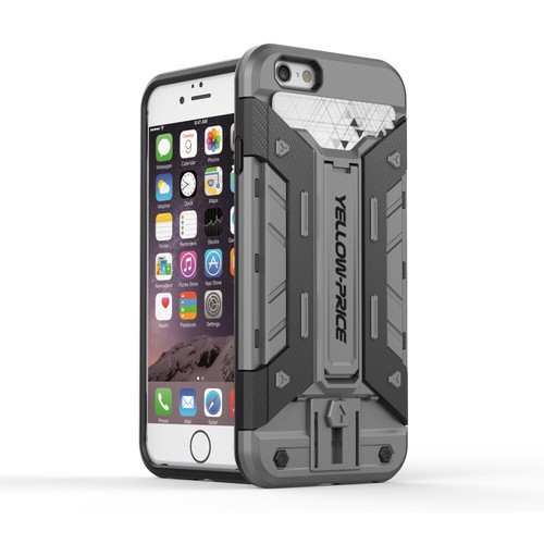 For iPhone XS X 6S Plus Shockproof Hybrid Rubber Hard Case Cover with Kick-Stand - Picture 16 of 19