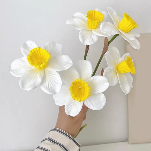 1 Bund Künstliche Narzissen Für Haus Garten Hochzeit Party Diy-Dekor х - Bild 6 von 16
