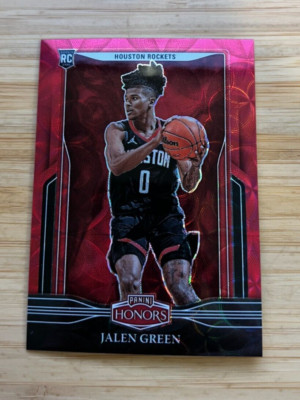 2021-22 Panini Chronicles Jalen Green Honors Asia Red Rookie Card /88