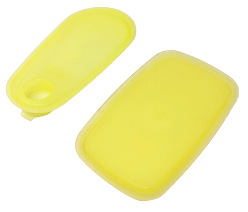Tupperware Yellow Beverage Buddy #792-7 & Shelf Saver Container 1243-7 w/ Lids - Picture 5 of 10