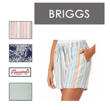 Briggs Women's Linen Blend Pull-On Shorts with Pockets D21