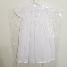 NWT Girls Christening Baptism Gown Dress Set JCPenney 0-3 Month w/Bonnet  Slip