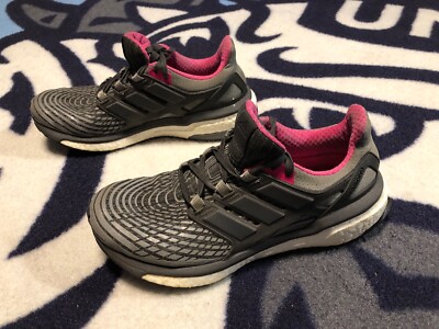 Women Adidas Energy BoostPYV 702001 Grey Black White Pink Run Cross Shoes Sz 8 | eBay