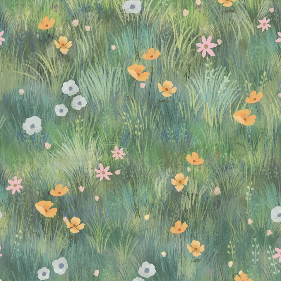 Forest Serenity Digital Texture Serenity by Kendra Binney BTY 44" Wide - Image 3 of 4