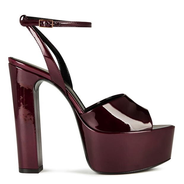 SAINT LAURENT jodie platform sandalo tacchi taglia uk 6 NUOVO ORIGINALE PREZZO AL PUBBLICO £ 815 #808