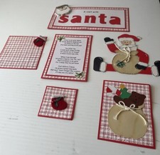 Vintage Christmas Santa scrapbook layout pages 12 x12 handmade photo ready