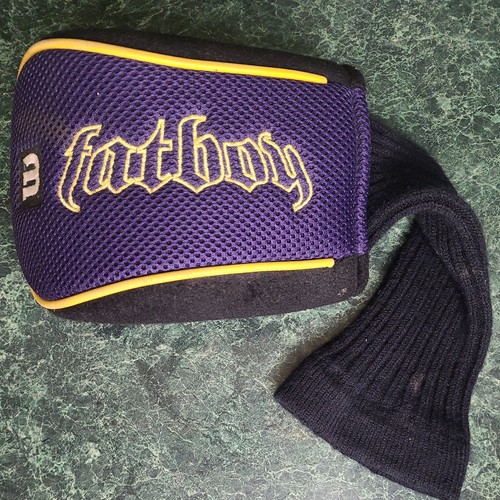 WILSON Fatboy Driver Head Cover Purple Black Gold Replacement Cover