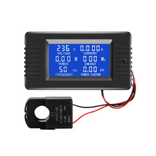 AC Current Voltage Amperage Power Energy Panel Meter LCD Digital Display Ammeter