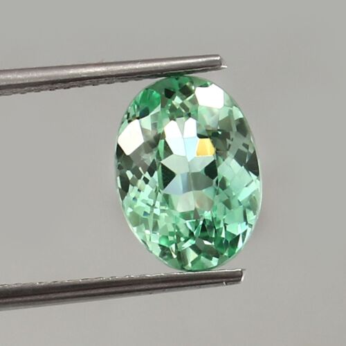 AAA 4.25 Ct Natural Ceylon Green Sapphire Oval Cut Loose Gemstone 11x8x5 mm