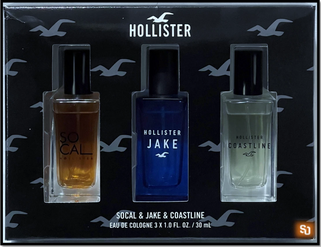 Hollister, SoCAL, JAKE & COASTLINE Cologne Gift Set 30ml each