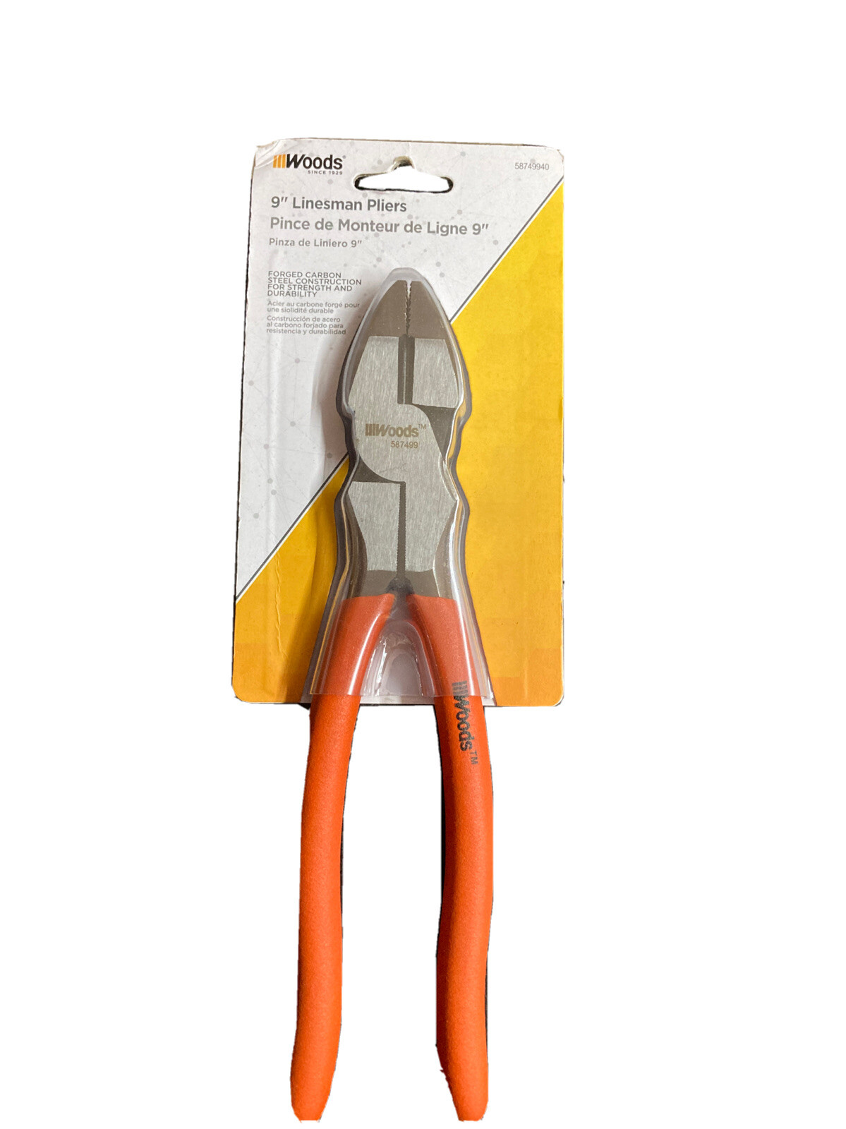 Woods Brand 9" LINESMAN PLIERS TOOL. Knurled jaws provide excellent gripping. eBay