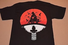 NARUTO  Uchiha Clan Symbol Mash up Itachi T Shirt S M L XL ONLY Manja anime NEW