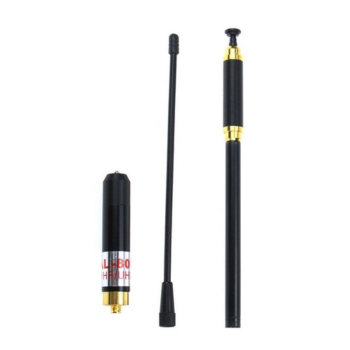 144/430MHz Telescopic 2-Band VHF UHF SMA-F Antenna For Kenwood TK-360 370 370G - Zdjęcie 2 z 13