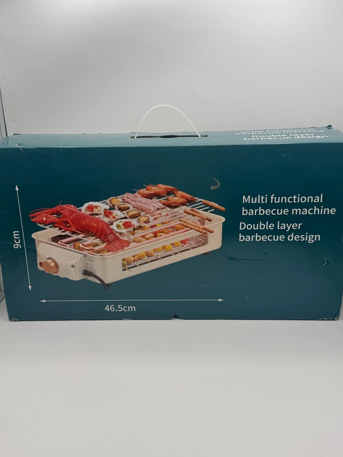 Electric Griddle BBQ Grill Double Layer 1500W 110V Skewers Indoor Smokeless New