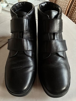 WALDLÄUFER  MABEL- Damen Stiefelette in schwarz Größe 41 mit Klettverschluss