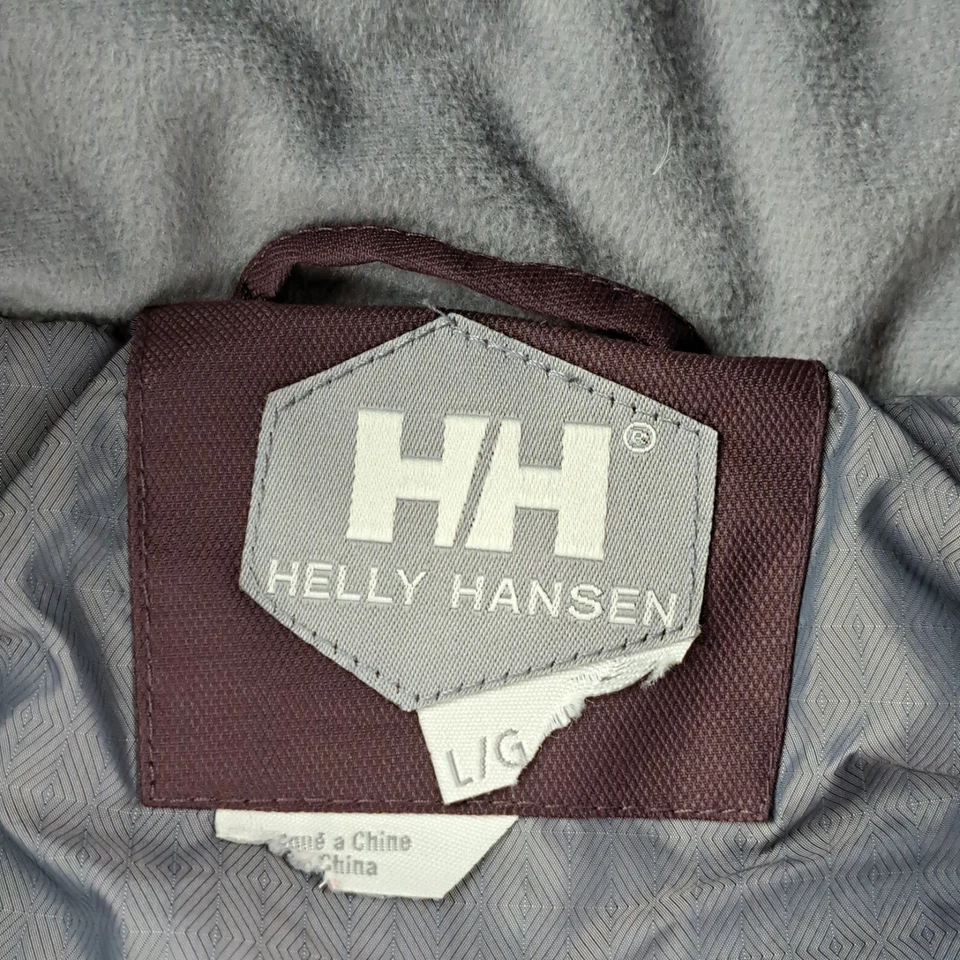 Женское пальто Helly Hansen большое бордовое на молнии утепленное пуховик с капюшоном из гуся - Изображение 2 из 4