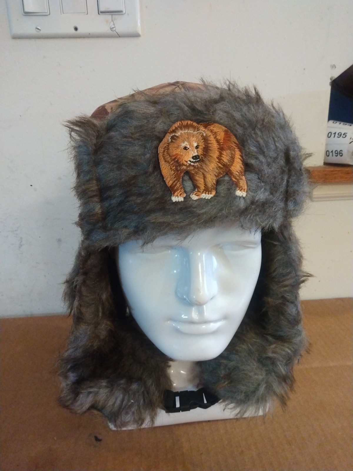 Brown Bear Trapper  Camouflage Hat Adjustable