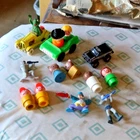 LOT Vintage Toys Cars Fisher Price Little People Figurines Corgi Kermit The Frog