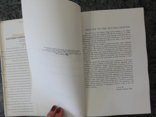 Resource Conservation Economics and Policies Ciricacy Wantrup 1968 3rd Ed HCDJ - Picture 6 of 11