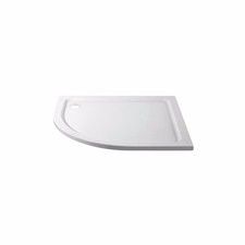 Image of 1200x800mm Left Hand Offset Quadrant Shower Tray 45mm - White Acry UNBD1280LQ100