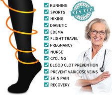 Copper Compression Socks for Women  Men 6 pairs S/M FAST FREE USA SHIPPER