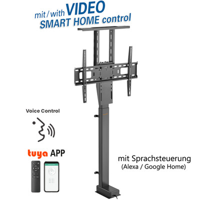 Elektrisch höhenverstellbare TV Lift Halterung APP zum Einbau 37-60'' Motorisiert