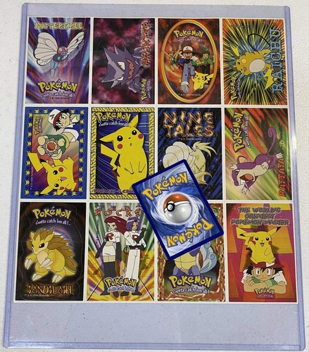 1999 Pokémon Vintage Uncut Sheet Sticker Cards (Pikachu, Raichu, Wartortle) - Picture 3 of 5