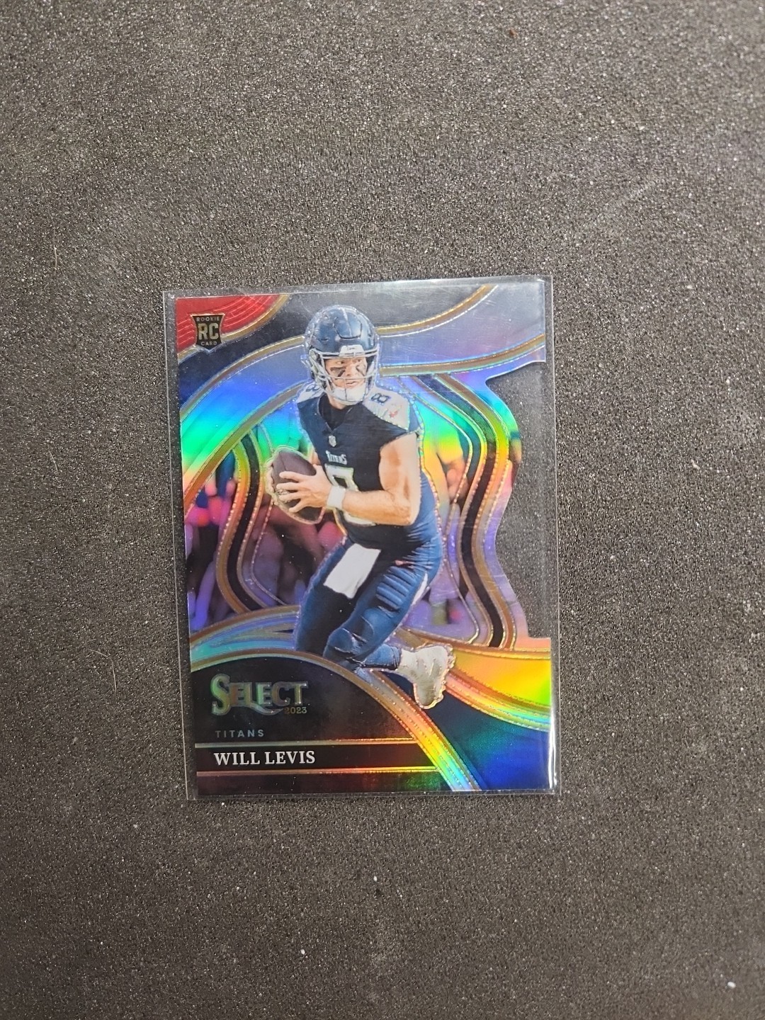 2023 Panini Select - Club Level Will Levis #206 Red & Yellow Prizm Die-Cut (RC)