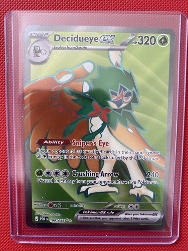 Decidueye Ex 100/088 Perfect Order Pokemon Card Near Mint Condition