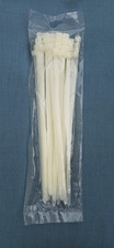 12 Inch Clear Natural Nylon 6/6 Zip Ties 120 lb Heavy Duty Indoor