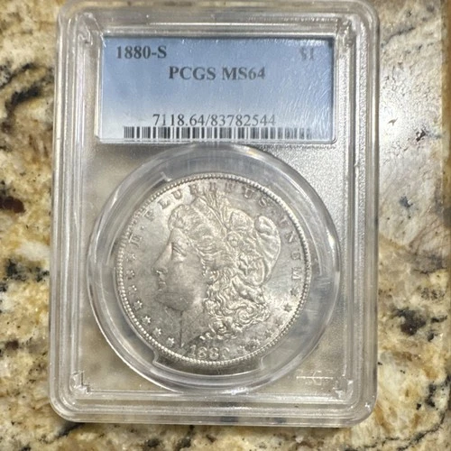 1880 Morgan Dollar San Francisco PCGS MS64 Silver