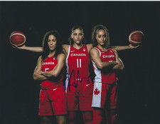 NATALIE ACHONWA Signed 8.5 x 11 Photo WNBA Basketball CANADA Olympics NOTRE DAME