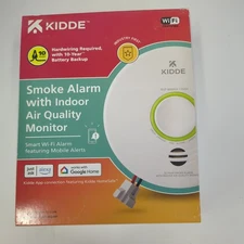 Kidde Smoke Alarm W/Indoor Air Quality Monitor Smart WiFi w/Mobile Alerts x2