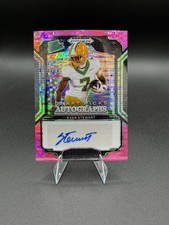 2025 Prizm Draft Picks #DPA-EST Evan Stewart Autographs Neon Pink Pulsar /15