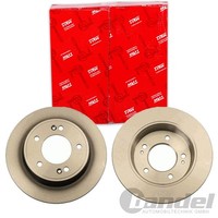 2X TRW Bremsscheiben 262Mm Voll Hinten Passend FÜR Hyundai Creta Elantra I30