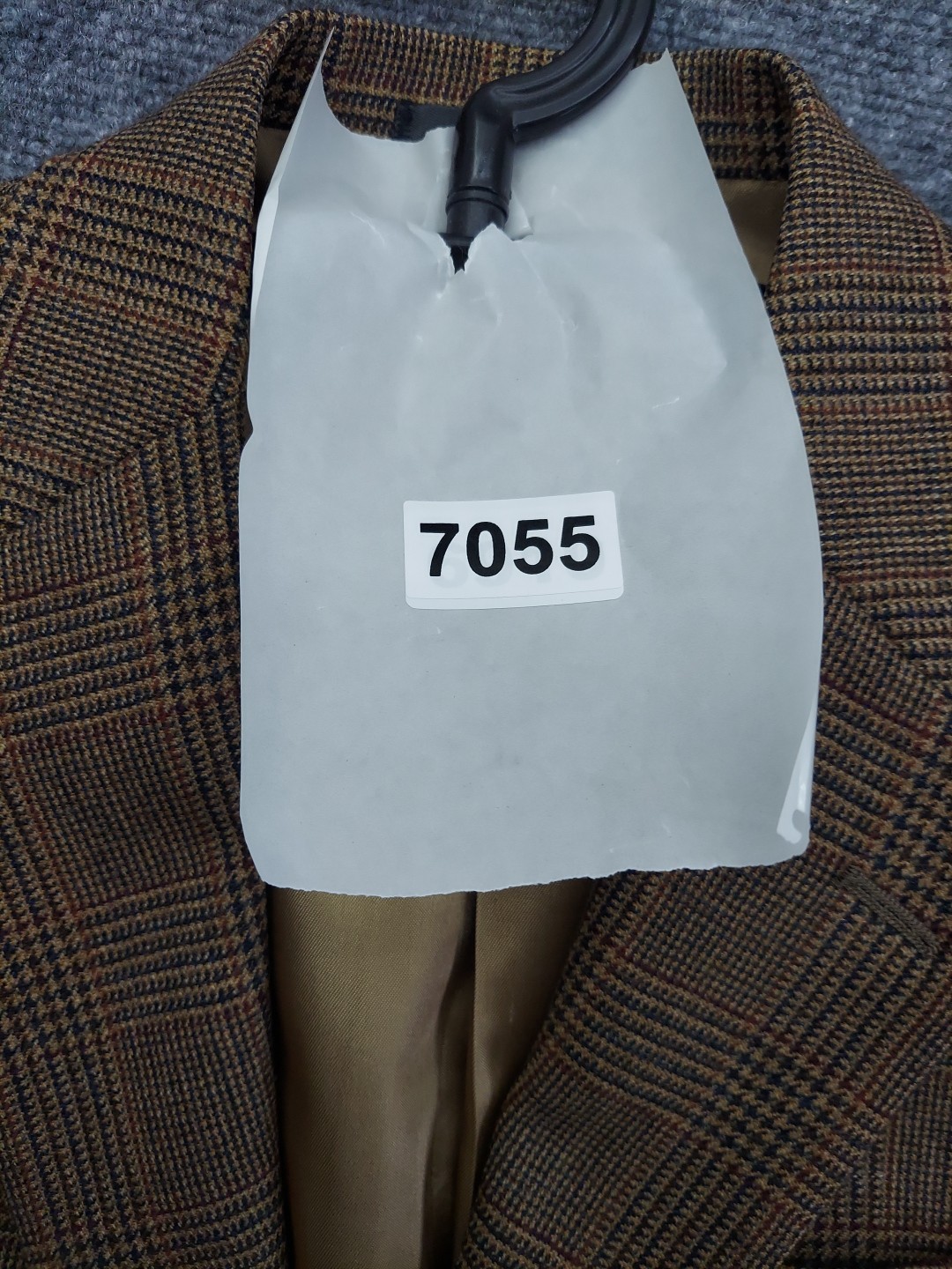 Vtg Austin Reed Jacket Blazer 36 R Brown Houndstooth Tweed Elbow Patch USA Made