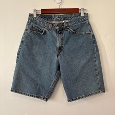 Vintage 90s Levis 550 Relaxed Fit Denim Shorts 31 Made in USA