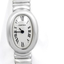 CARTIER Mini Baignoire K18WG bracelet Women Watches Watch